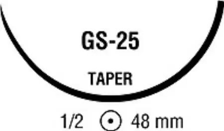 Maxon – Suture with Needle Absorbable Uncoated Green Suture Monofilament Polyglyconate Size 0 36 Inch Suture 1-Needle 48 mm Length 1/2 Circle Taper Point Needle – 8886630761