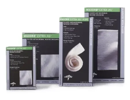 Maxorb Extra Ag+ – Silver Alginate Dressing 4 X 8 Inch Rectangle Sterile – MSC9448EP