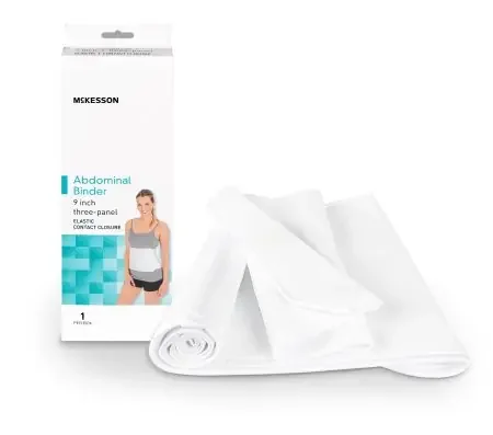 McKesson – Abdominal Binder Small / Medium Hook and Loop Closure 30 to 45 Inch Waist Circumference 9 Inch Height Adult – 155-79-89070