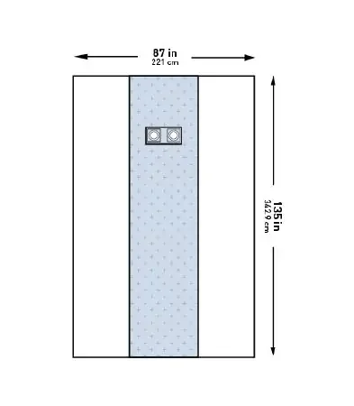 McKesson – Cardiovascular Drape Femoral Angiography X-Long Drape 87 W X 135 L Inch Sterile – 183-I80-01105-S