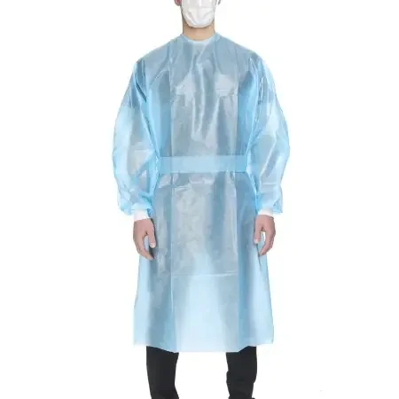 McKesson – Chemotherapy Procedure Gown X-Large Blue NonSterile AAMI Level 2 / ASTM D6978 Disposable – 16-55KVX