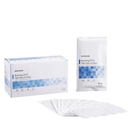McKesson – ECG Tab Electrode Resting Non-Radiolucent Vinyl Material 100 per Pack – 87-230