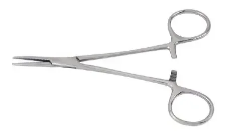 McKesson – Hemostatic Forceps Halsted-Mosquito 5 Inch Length Office Grade Stainless Steel NonSterile Ratchet Lock Finger Ring Handle Straight – 43-2-426