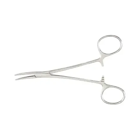 McKesson – Hemostatic Forceps Kelly 5-1/2 Inch Length Office Grade Stainless Steel NonSterile Ratchet Lock Finger Ring Handle Curved – 43-2-442