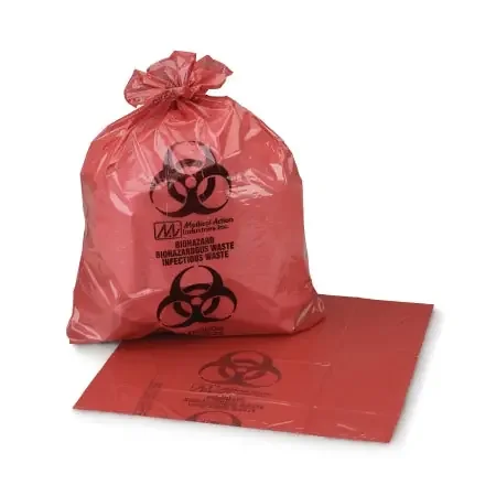 McKesson – Infectious Waste Bag 30 to 33 gal. Red Bag 8 X 23 X 41 Inch – 03-4741