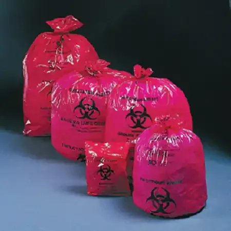 McKesson – Infectious Waste Bag 30 to 33 gal. Red Bag Polymer Film 31 X 41 Inch – 03-4405