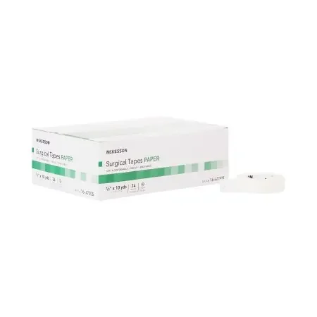 McKesson – Medical Tape Air Permeable Paper 1/2 Inch X 10 Yard White NonSterile – 16-47305