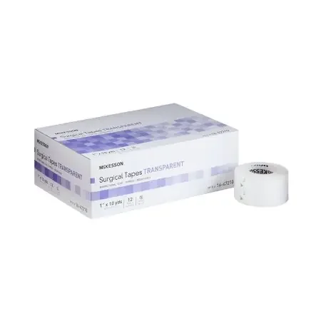 McKesson – Medical Tape Air Permeable Plastic 1 Inch X 10 Yard Transparent NonSterile – 16-47210