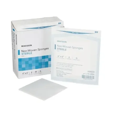 McKesson – Nonwoven Sponge Polyester / Rayon 4-Ply 4 X 4 Inch Square Sterile – 16-4244