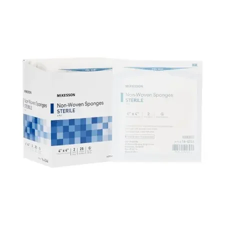 McKesson – Nonwoven Sponge Polyester / Rayon 6-Ply 4 X 4 Inch Square Sterile – 16-4246
