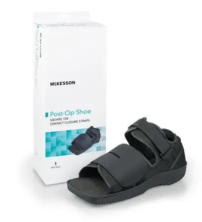 McKesson – Post-Op Shoe Medium Unisex Black – 155-79-81235