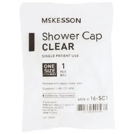 McKesson – Shower Cap One Size Fits Most Clear – 16-SC1