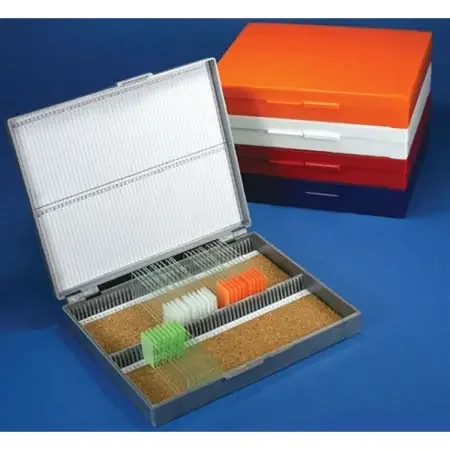McKesson – Slide Storage Box Dark Grey ABS Plastic / Cork 100 Slide Capacity – 177-513079G