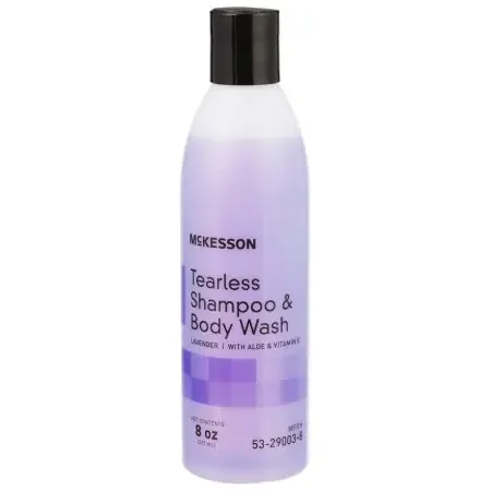 McKesson – Tearless Shampoo and Body Wash 8 oz. Flip Top Bottle Lavender Scent – 53-29003-8