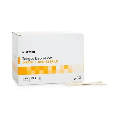 McKesson – Tongue Depressor 4-1/2 Inch Length Wood – 24-200