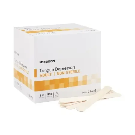 McKesson – Tongue Depressor 6 Inch Length Wood – 24-202