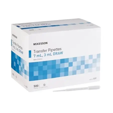 McKesson – Transfer Pipette 7.5 mL 0.5 to 3 mL Graduation Increments NonSterile – 559