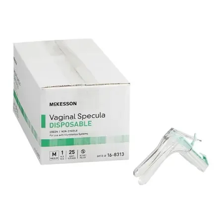 McKesson – Vaginal Speculum Graves NonSterile Office Grade Acrylic Medium Double Blade Duckbill Disposable Corded Light Source Compatible – 16-8313