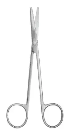 McKesson Argent – Dissecting Scissors Metzenbaum 7 Inch Length Surgical Grade Stainless Steel NonSterile Finger Ring Handle Curved Blunt Tip / Blunt Tip – 43-1-340