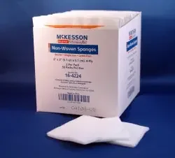McKesson Brand – Nonwoven Sponge Polyester / Rayon 4-Ply 2 X 2 Inch Square Sterile – 42-24