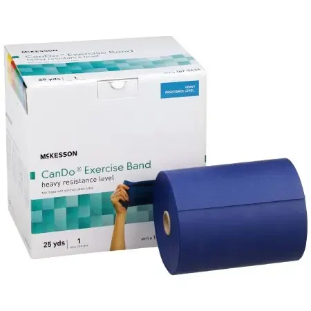 McKesson CanDo – Exercise Resistance Band Blue 5 Inch X 25 Yard Heavy Resistance – 169-5634