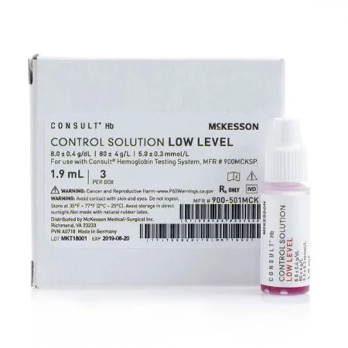 McKesson, Control Hemoglobin High Level 900-501MCK, Box Of 3