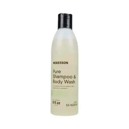 McKesson Pure – Shampoo and Body Wash 8 oz. Flip Top Bottle Unscented – 53-16223-8
