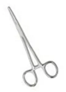 Medical Action Industries – Hemostatic Forceps Kelly 5-1/2 Inch Length Floor Grade Stainless Steel Ratchet Lock Finger Ring Handle Straight Serrated Tip – 56314