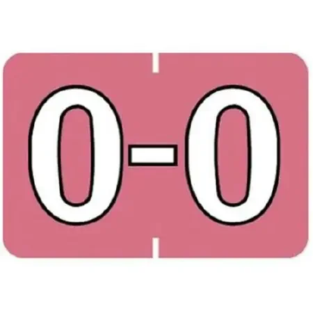 Medical Arts Press Barkley – Pre-Printed Label Chart Tab Dark Pink Permanent O-O White Alpha 1 X 1-1/2 Inch – 901-34105
