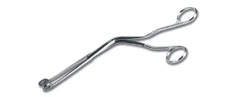 Medline – Catheter Forceps Magill 10 Inch Length Floor Grade Stainless Steel NonLocking Finger Ring Handle Straight Serrated Fenestrated Round Tips – TEINI086