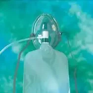 Medline – NonRebreather Oxygen Mask Elongated Style Adult One Size Fits Most Adjustable Head Strap / Nose Clip – HUD1935