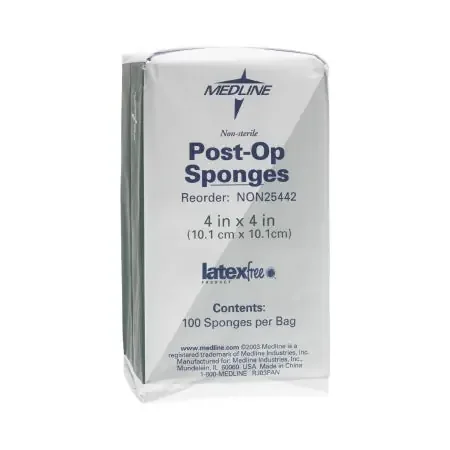 Medline – Nonwoven Sponge Nonwoven Cellulose 4 X 4 Inch Square NonSterile – NON25442