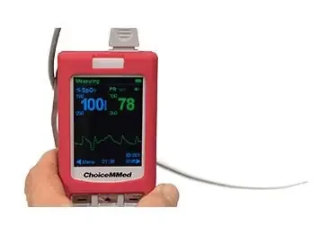 MedSource International – Handheld Pulse Oximeter Battery Operated Audible and Visual Alarm – MS-74012
