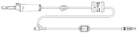 MedStream – Primary IV Administration Set 20 Drops / mL Drip Rate 84 Inch Tubing 1 Port – MS955E