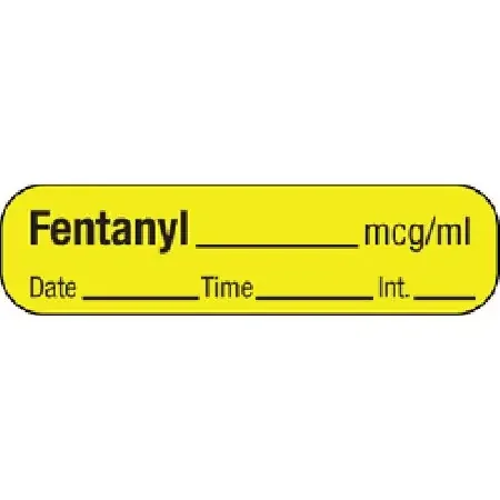 MedVision – Drug Label Anesthesia Label Etomidate___mg/mL____Date___Time___Ing. Yellow 3/8 X 1-7/16 Inch – MV02SY3136