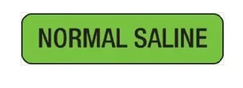 MedVision – Drug Label Anesthesia Label Normal Saline Orange 5/16 X 1-1/4 Inch – MV01FO9519