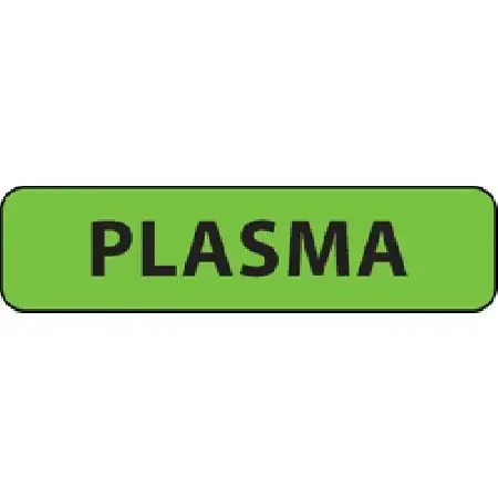 MedVision – Drug Label Anesthesia Label Plasma Fluorescent Green 5/16 X 1-1/4 Inch – MV01FG0959