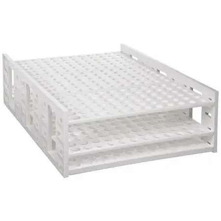 Mega Racks – Double-Sided Test Tube Rack 432 Place 5 to 7 mL Tube Size White 3-1/8 X 9-1/3 X 26-1/2 Inch – 120112