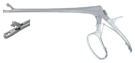 MeisterHand – Biopsy Forceps Tischler 8 Inch Length Surgical Grade German Stainless Steel NonSterile w/Lock Pistol Grip Handle with Spring Straight 3 X 7 mm Oblong Bite with Single Tooth Jaws – MH301442WL