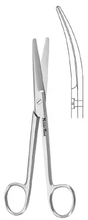 MeisterHand – Dissecting Scissors Mayo 5-1/2 Inch Length Surgical Grade Stainless Steel NonSterile Finger Ring Handle Curved Blunt Tip / Blunt Tip – MH5-122