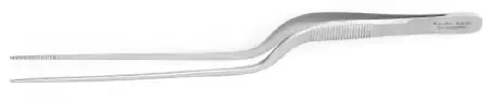 MeisterHand – Dressing Forceps Adson 8-1/4 Inch Length Surgical Grade German Stainless Steel NonSterile NonLocking Bayonet Handle Straight Delicate Serrated Tips – MH6-198