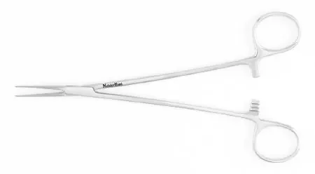 MeisterHand – Hemostatic Forceps Adson 7-1/4 Inch Length Surgical Grade German Stainless Steel NonSterile Ratchet Lock Finger Ring Handle Straight Serrated Tips – MH7-240