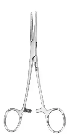 MeisterHand – Hemostatic Forceps Rankin 6-1/4 Inch Length Surgical Grade German Stainless Steel NonSterile Ratchet Lock Finger Ring Handle Straight Serrated Tips – MH7-92