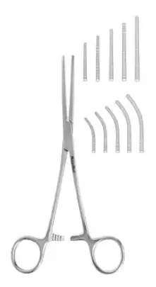 MeisterHand – Hemostatic Forceps Rochester-Pean 8 Inch Length Surgical Grade German Stainless Steel NonSterile Ratchet Lock Finger Ring Handle Straight Serrated Tips – MH7-124