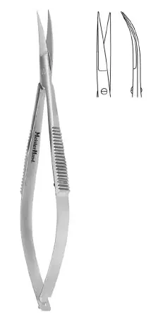 MeisterHand – Stitch Scissors Westcott 4-1/2 Inch Length Surgical Grade Stainless Steel NonSterile Finger Ring Handle Curved Sharp Tip / Sharp Tip – MH18-1486
