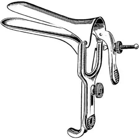 Merit – Vaginal Speculum Graves NonSterile Office Grade Stainless Steel Medium Double Blade Duckbill Reusable Without Light Source Capability – 98-312