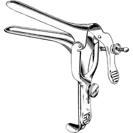Merit – Vaginal Speculum Pederson NonSterile Office Grade Stainless Steel Narrow Double Blade Duckbill Reusable Without Light Source Capability – 98-364