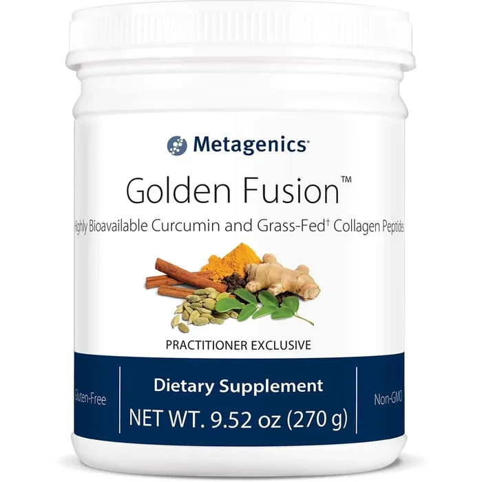 Metagenics – Golden Fusion, Highly Bioavailable Curcumin and Grass-Fed? Collagen Peptides, 30 Servings