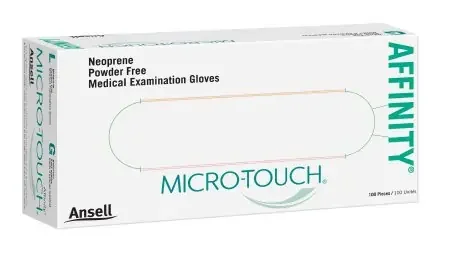Micro-Touch Affinity – Exam Glove Large NonSterile Polychloroprene Standard Cuff Length Textured Fingertips Green Chemo Tested – 3773