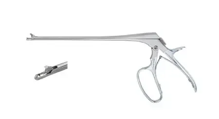 Miltex – Biopsy Forceps Baby Tischler 7-3/4 Inch Length OR Grade German Stainless Steel NonSterile w/Lock Pistol Grip Handle with Spring 2.3 X 4 mm Mini Bite with Single Tooth on Both Jaws – 301462WL